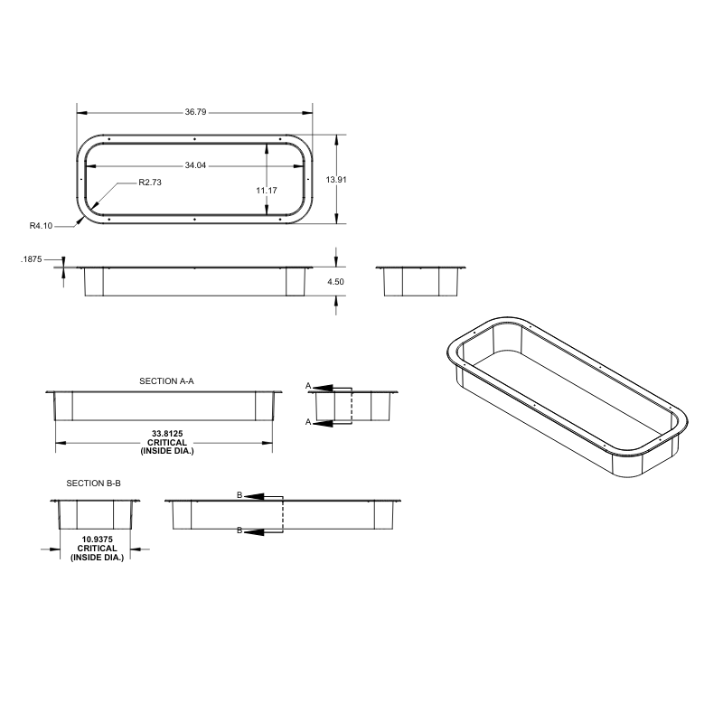 Ram Promaster Custom Awning Window Trim Ring