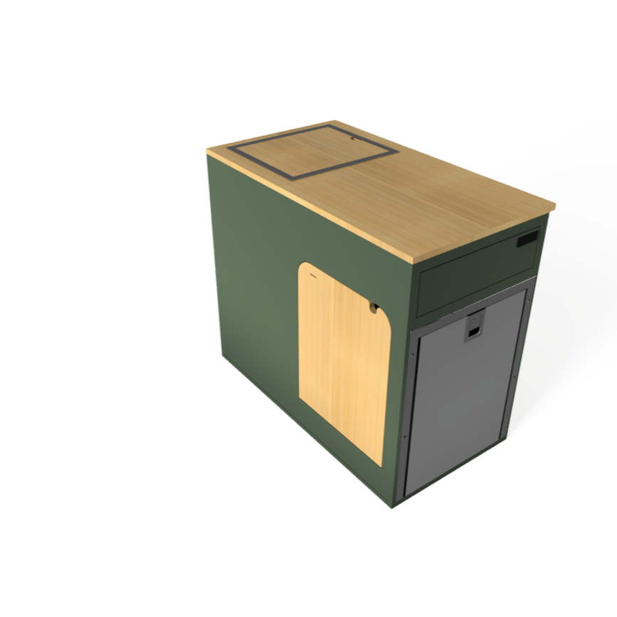 Flip Down Passenger Side Van Kitchen