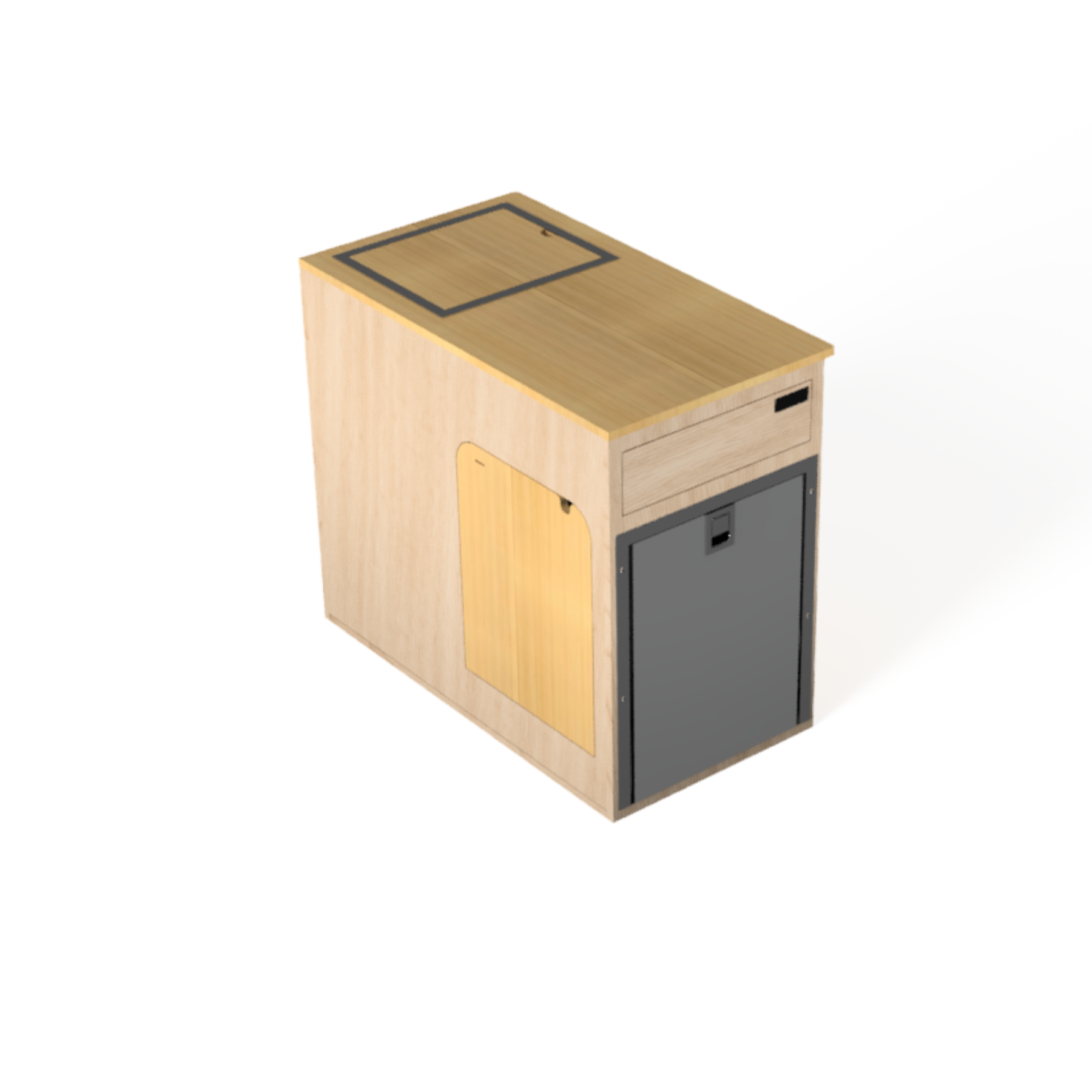 Flip Down Passenger Side Van Kitchen