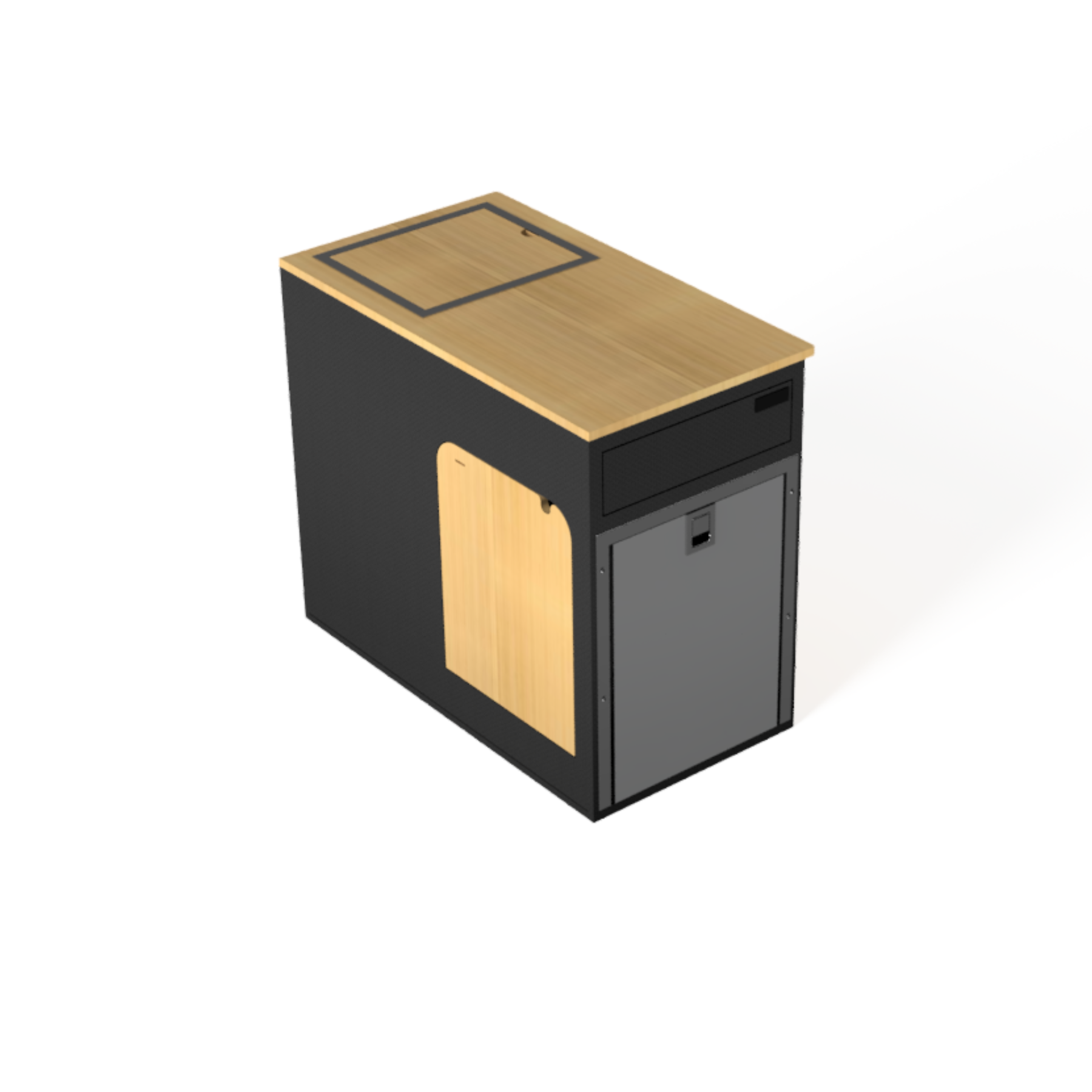 Flip Down Passenger Side Van Kitchen