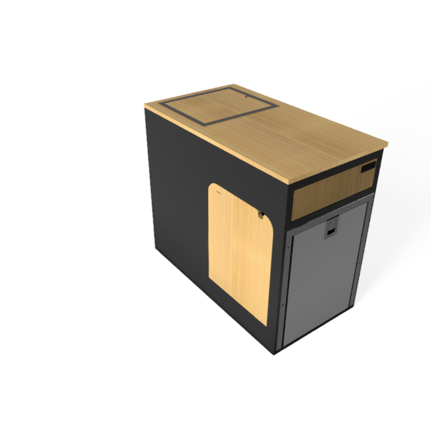 Flip Down Passenger Side Van Kitchen