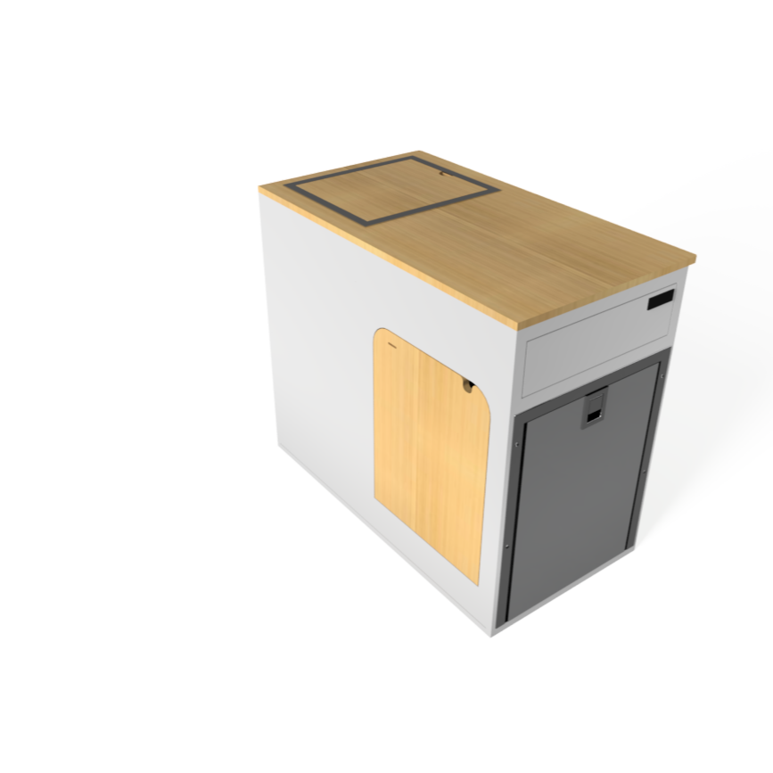 Flip Down Passenger Side Van Kitchen