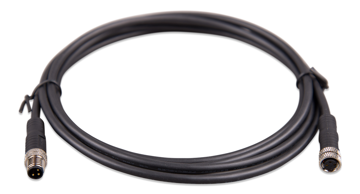 M8 circular connector Male/Female 3 pole cable (bag of 2)