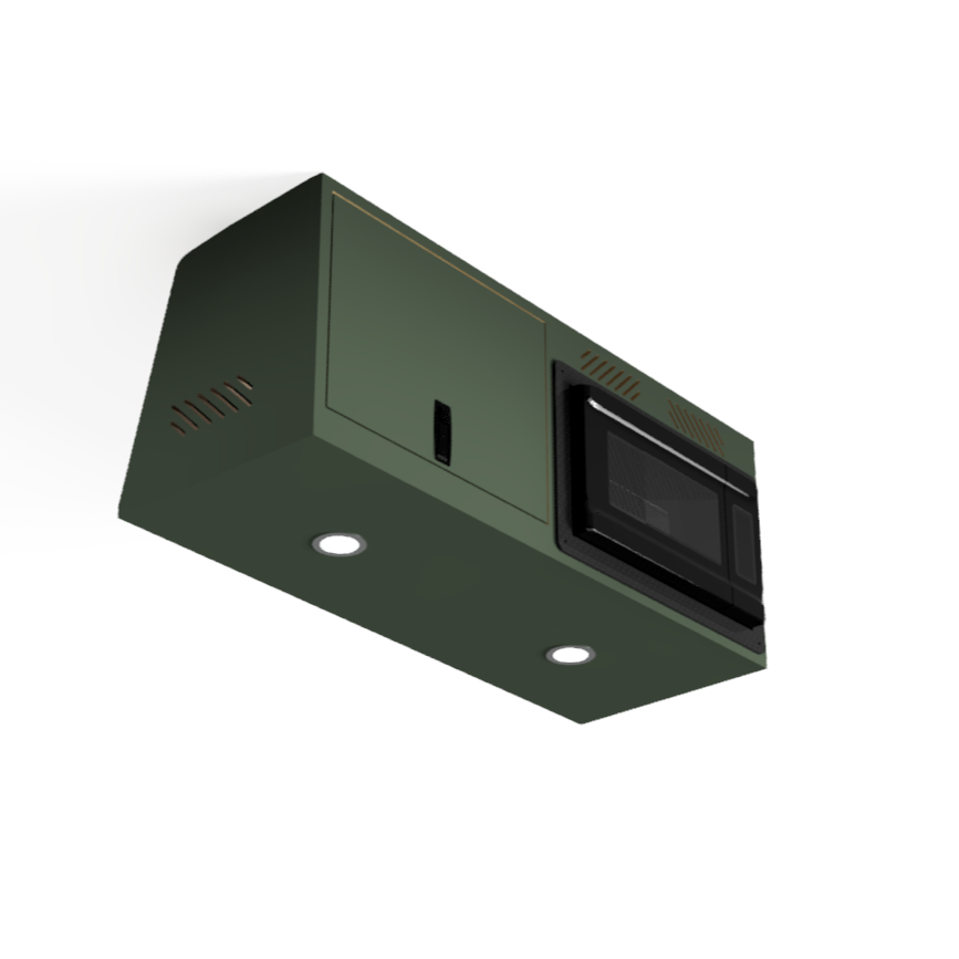 Microwave Cabinet with Storage for Sprinter, Transit and Promaster Vans