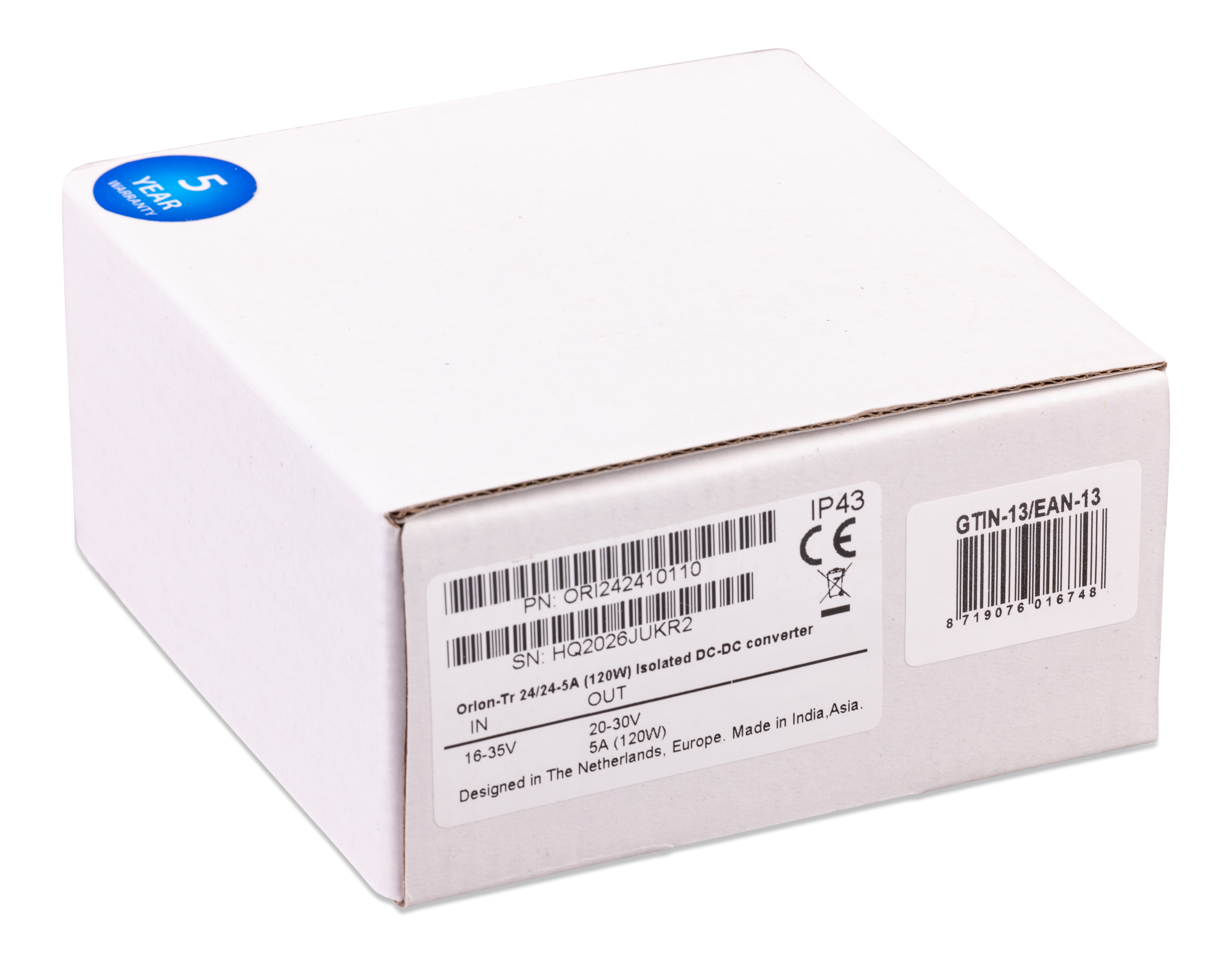 Orion-Tr DC-DC Converters Isolated