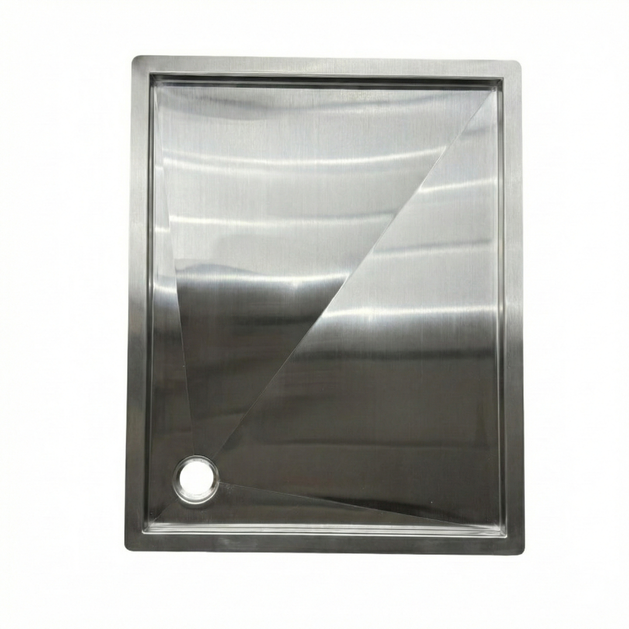 Tetravan In-Floor Shower Pan STAINLESS STEEL